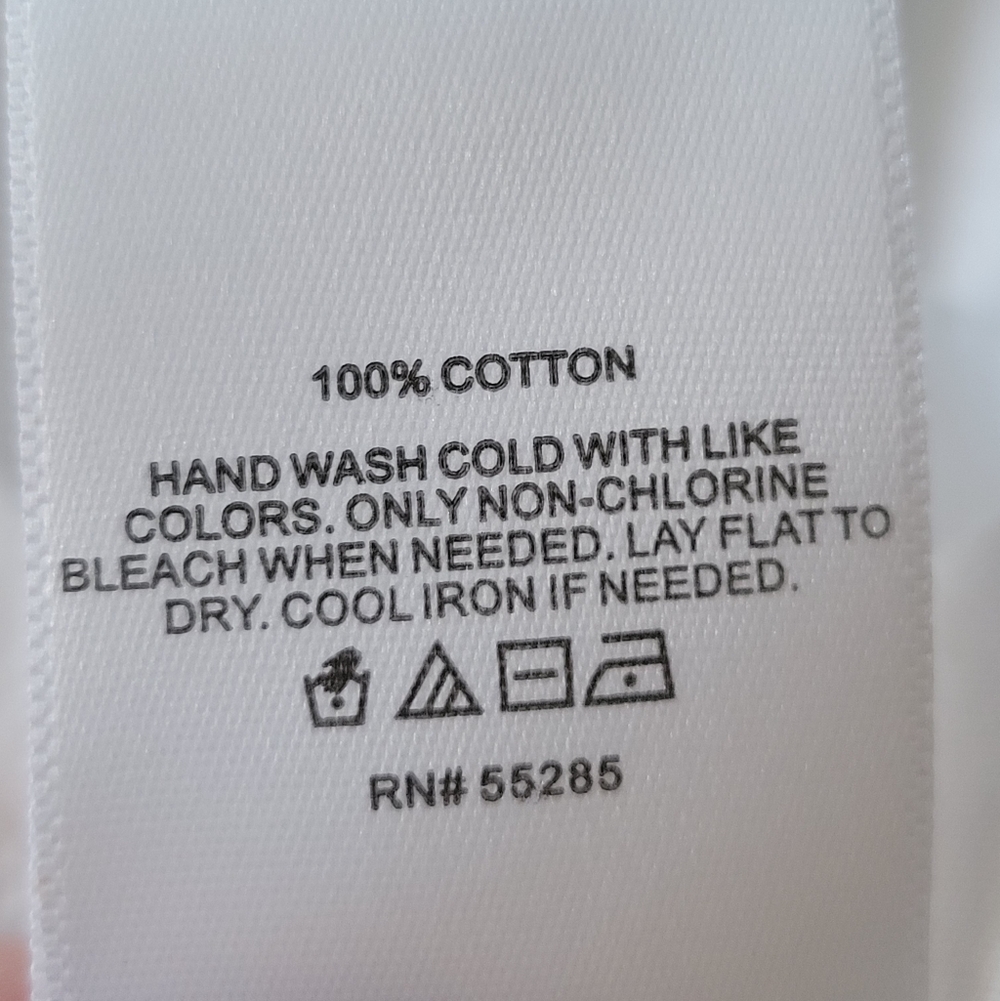 NWT Express Asymmetrical Brooch Side Shirt White & Silver Jewel Accent Cotton XL - Picture 12 of 12